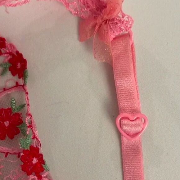 NWT For Love And Lemons Pink Bra in 30C - Picture 7 of 9
